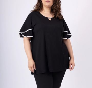 Picture of TOP WITH RUFFLED SLEEVE